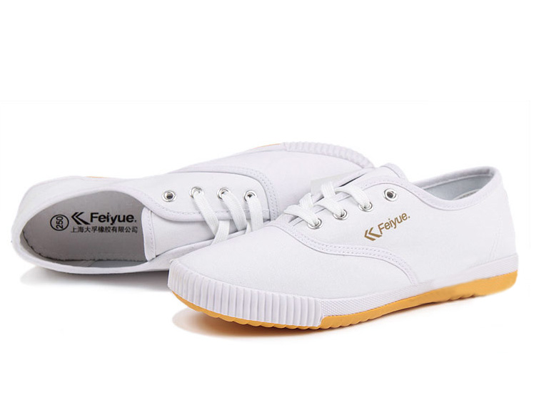  New style Feiyue plain lovers shoes white Detail image